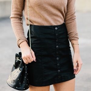 🖤FREE PEOPLE LEATHER SKIRT❣️❣️